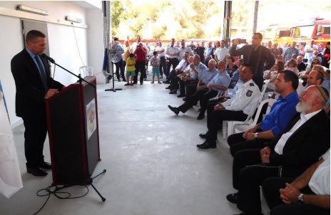 גלעד ארדן בטקס חנוכת תחנת הכיבוי 27-07-2017 (צילום: חגי הוברמן)