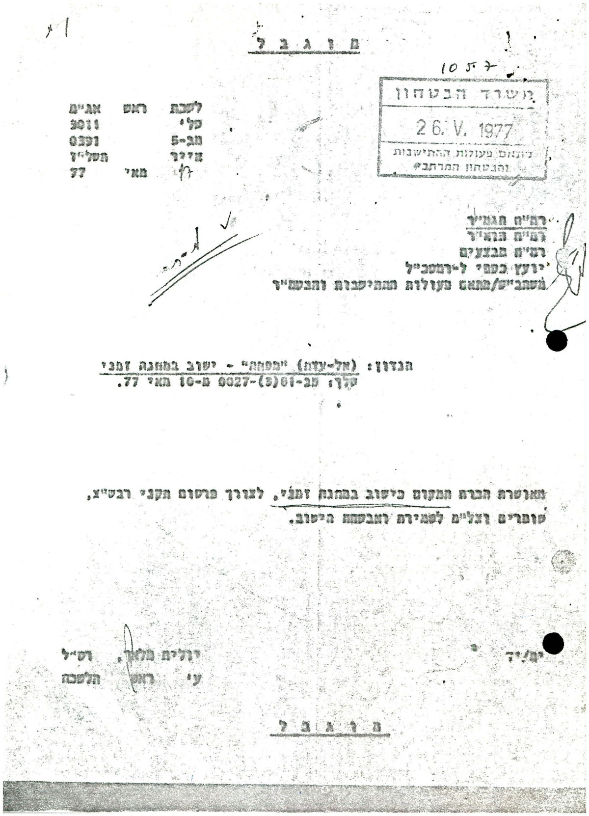 (אל-עדה) "מסחה" - ישוב במחנה זמני