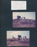 אלבום תיעוד מיזם הקמת פארק הגורן בקיץ 1988 (באדיבות איצ'ה ניסן, תשפ"ו 2026)
בניית המסלעה