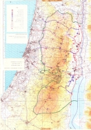 מפת תכנון ההתיישבות ביהודה ושומרון 1977 (באדיבות ארכיון צה"ל, תשפ"ה 2025)