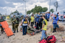 תרגיל חירום יישובי בשעות אחה"צ (15/03/2026) צילום:  אבישי בדולח-כעין הבדולח, דו"צ חטיבת אפרים.